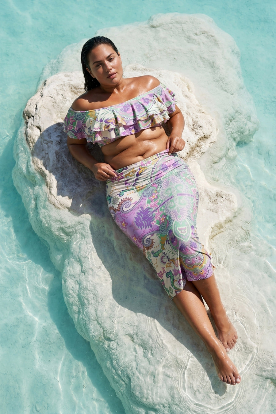 Selena Maxi Skirt - Opal