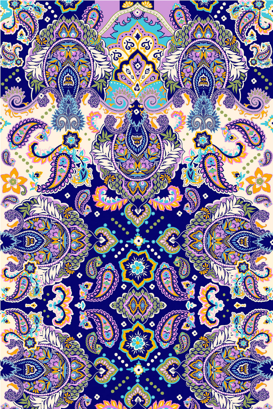 Lola Triangle Top - Peacock Swirls