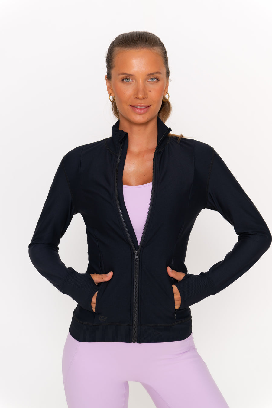 Quinn Active Zip - Black