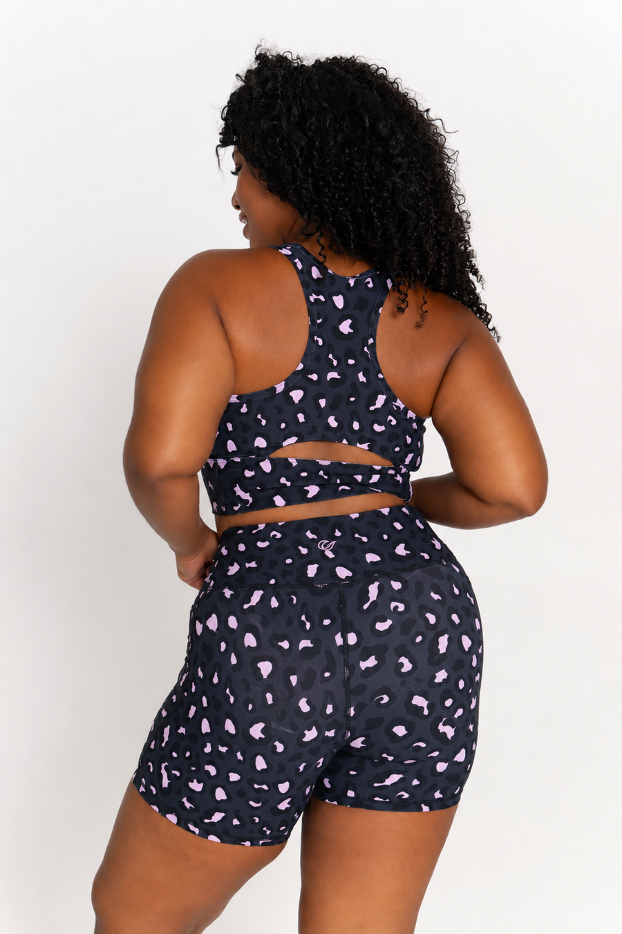 Sally Bike Shorts - Mellow Leopard