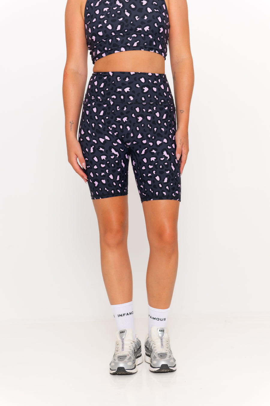 Simone Bike Shorts - Mellow Leopard