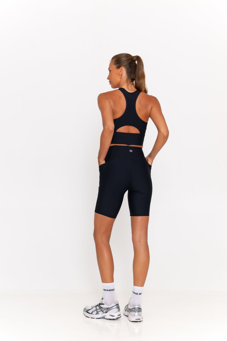 Simone Bike Shorts - Black Fashion