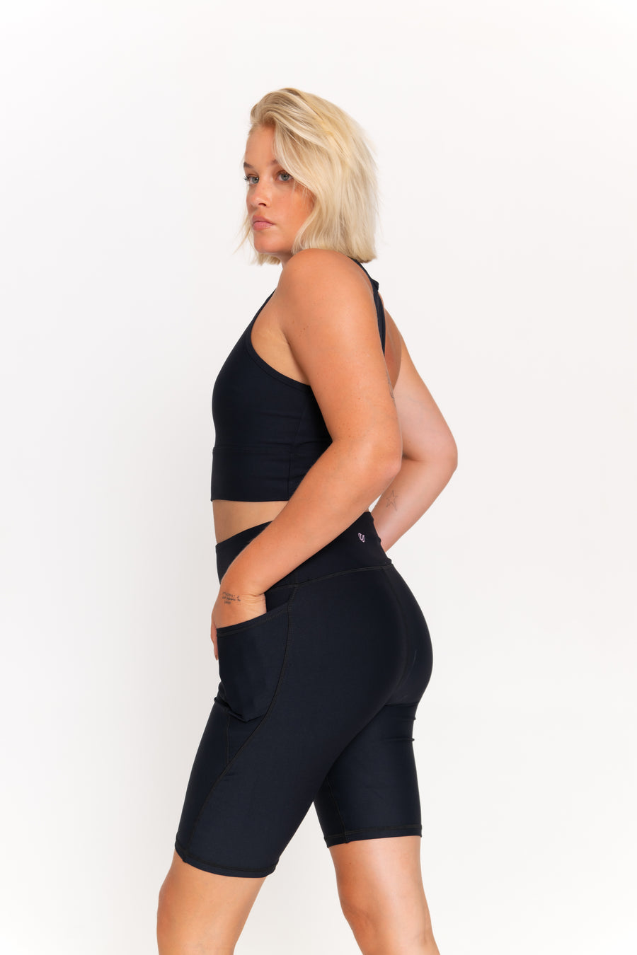 Simone Bike Shorts - Black Fashion