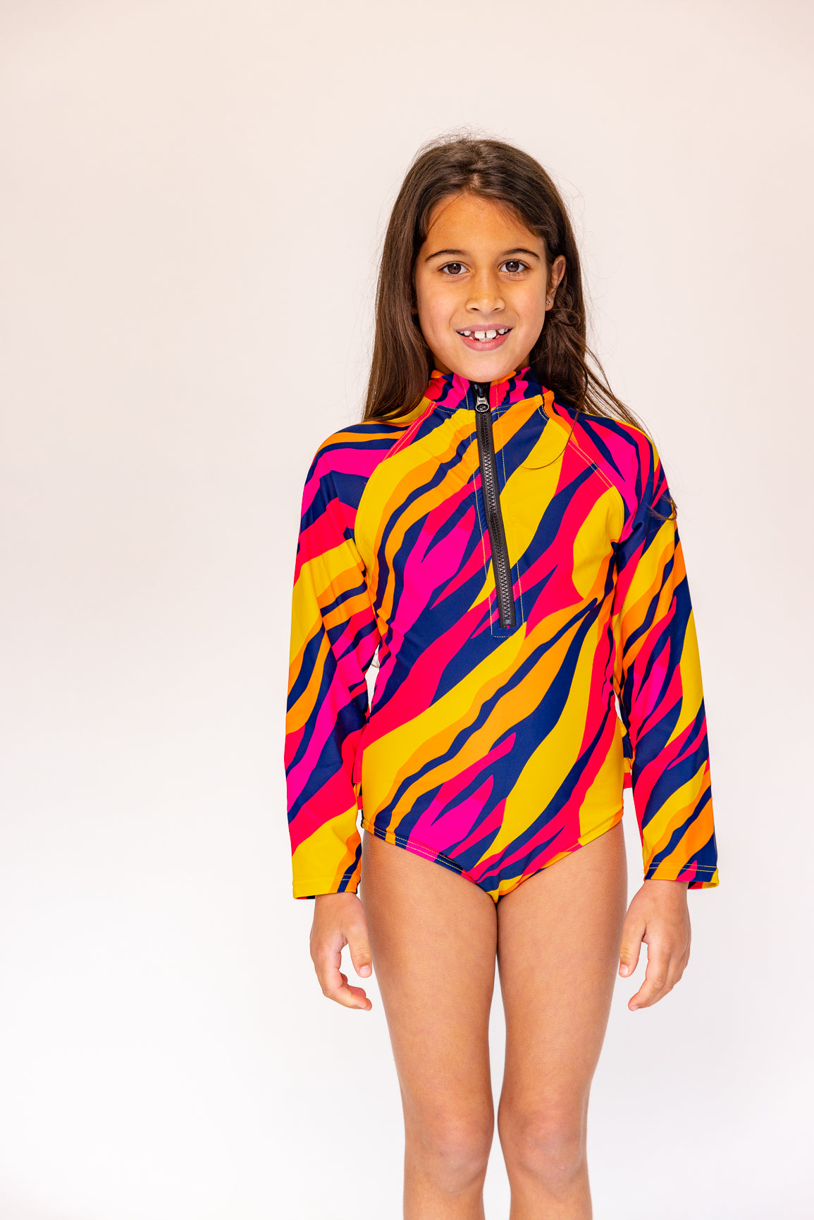 Mini Blake Surfsuit Final Sale -  Sunset Stripe