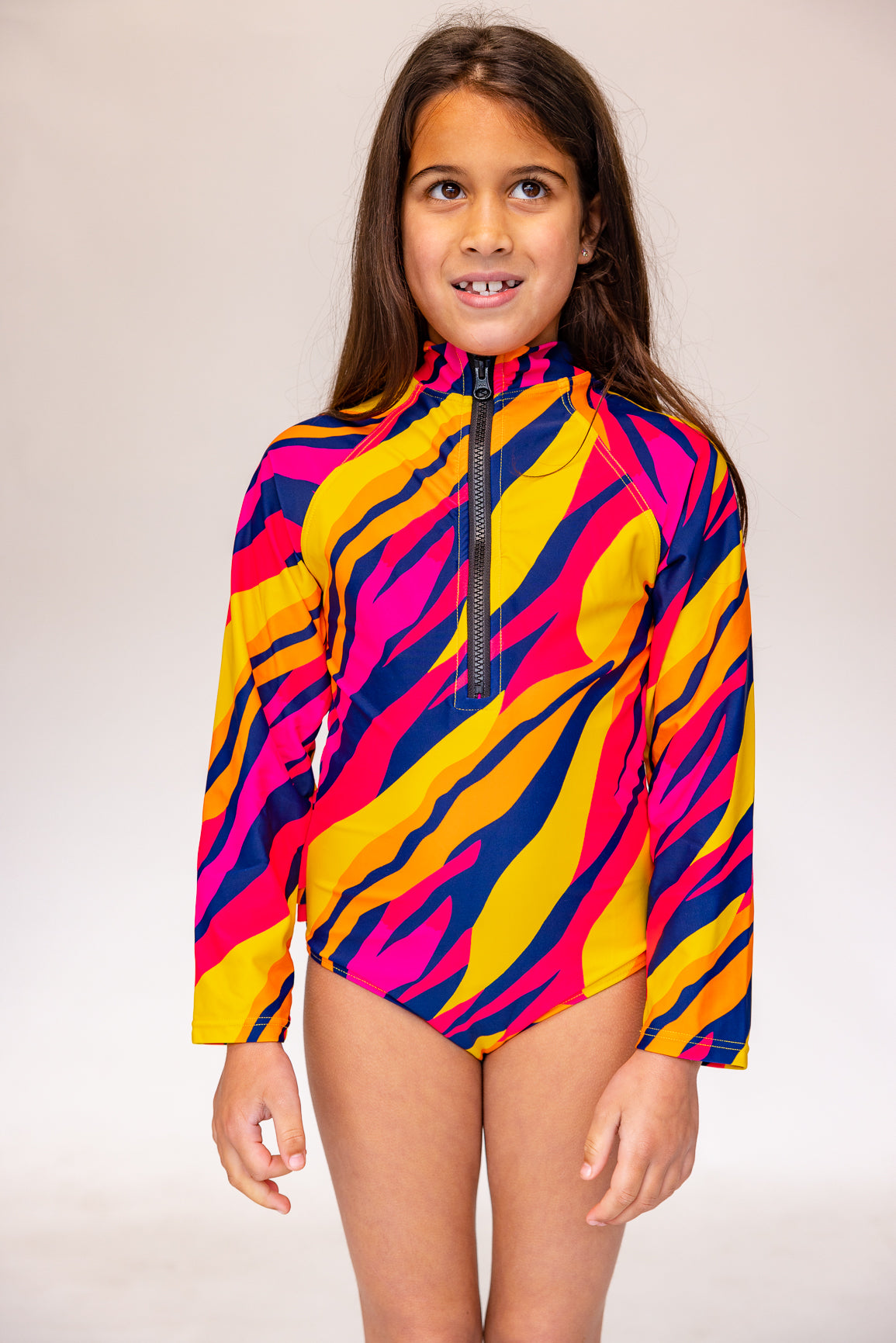 Mini Blake Surfsuit Final Sale -  Sunset Stripe