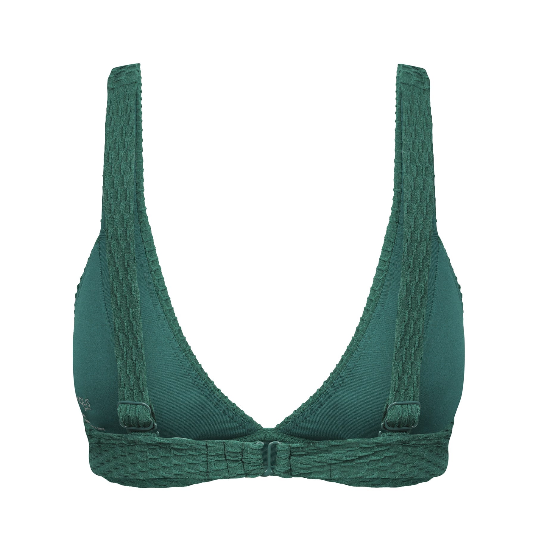 Lola Triangle Top - Emerald Waffle