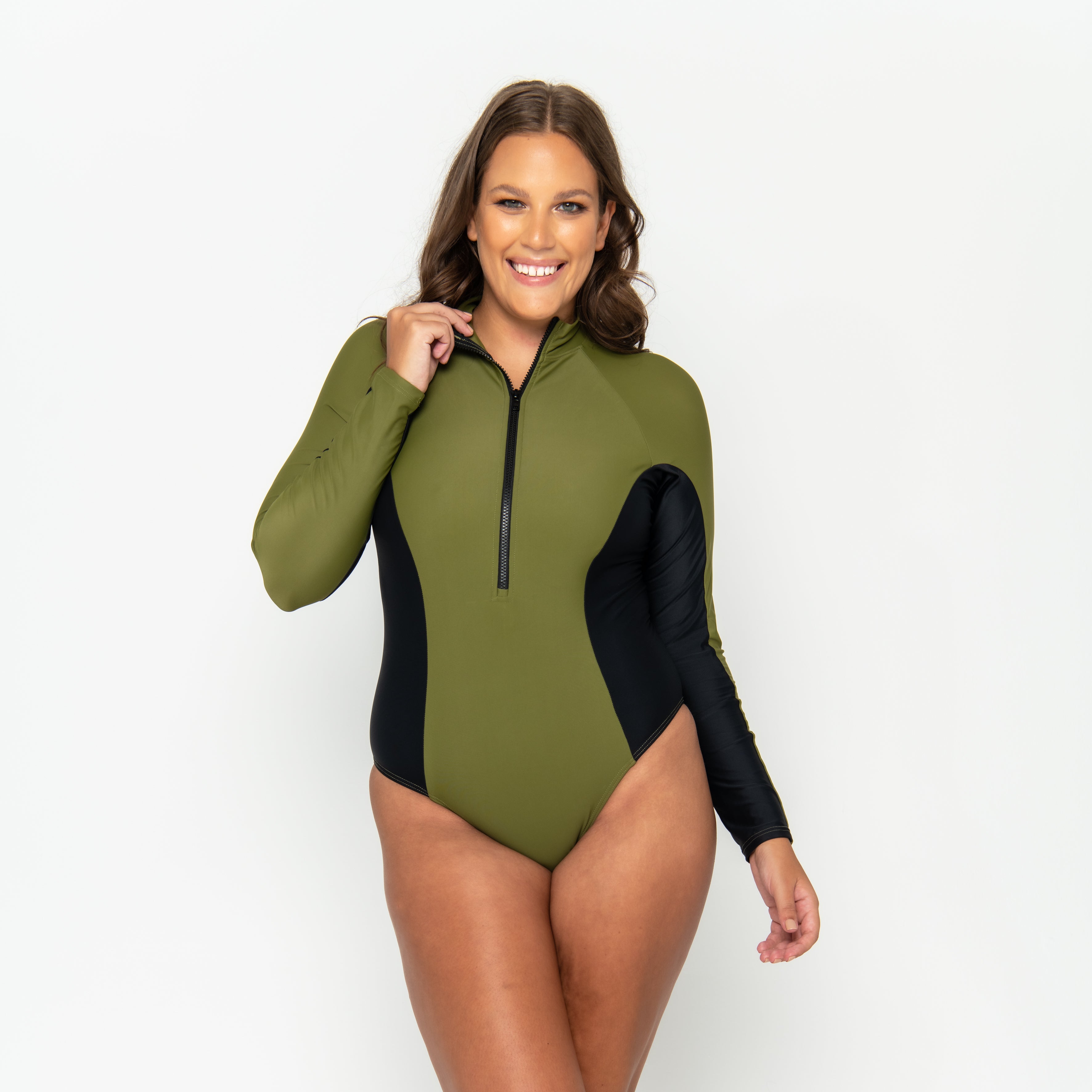 Blake Surfsuit Final Sale - Olive Martini