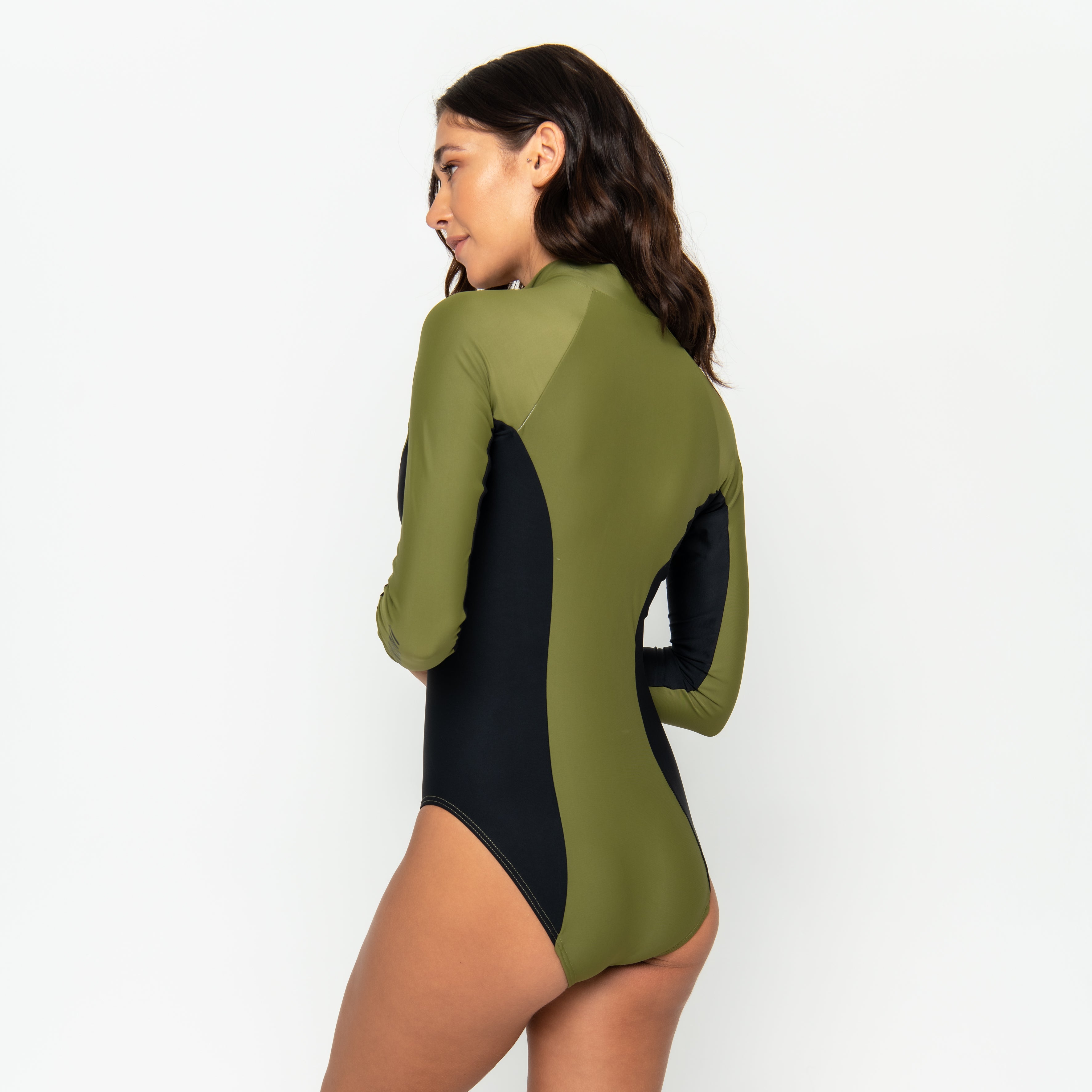 Blake Surfsuit Final Sale - Olive Martini