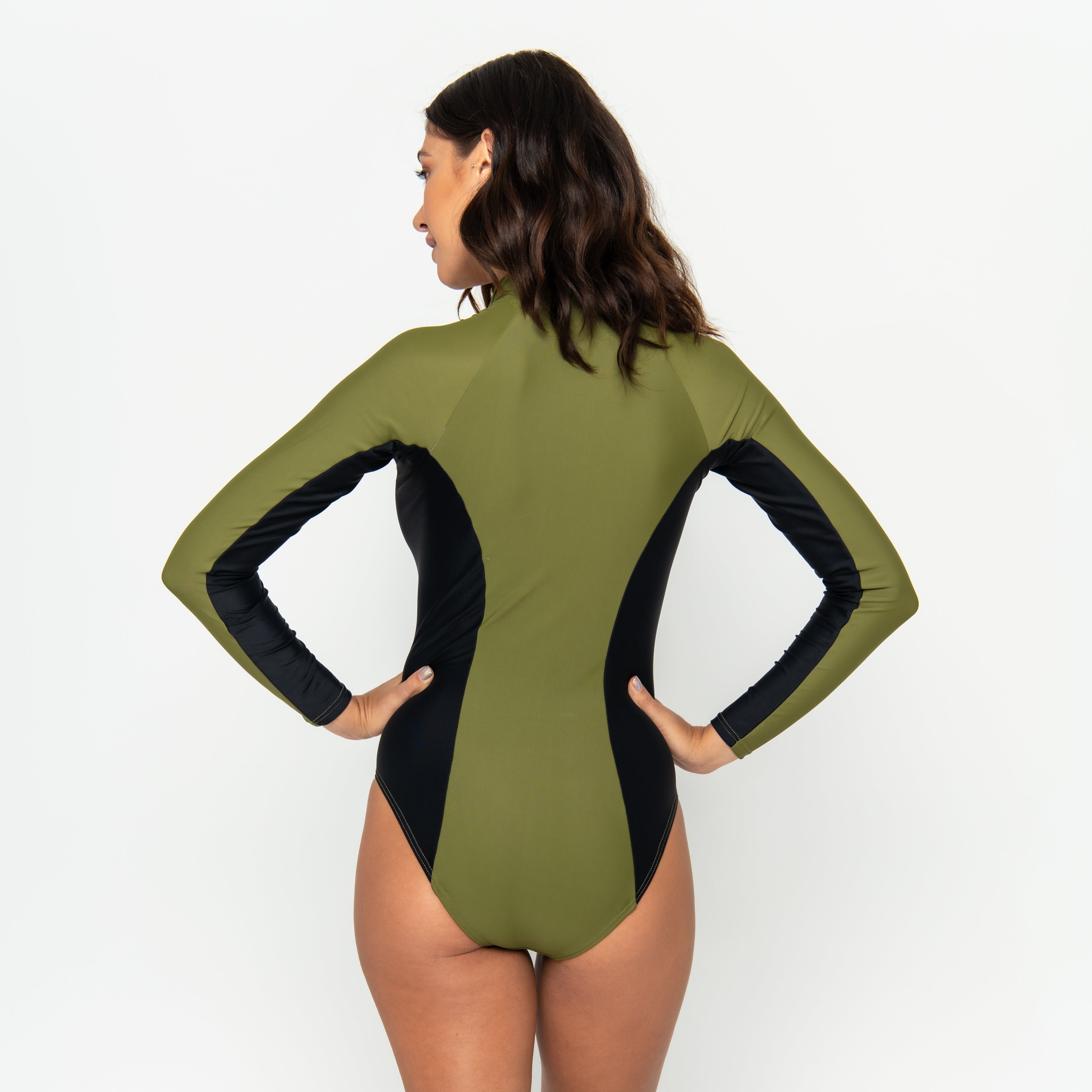 Blake Surfsuit Final Sale - Olive Martini