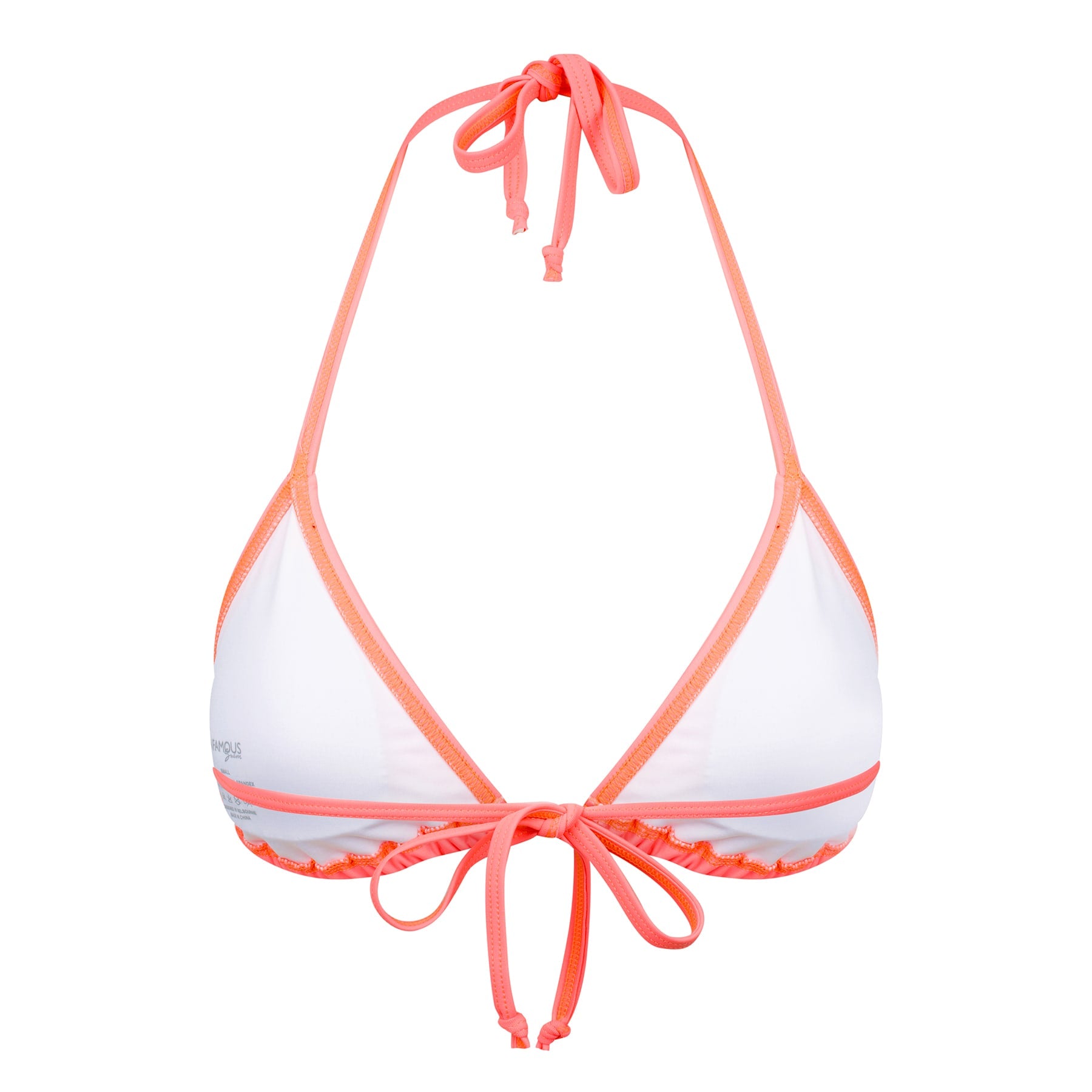 Mia String Top  - Fluorescent Coral