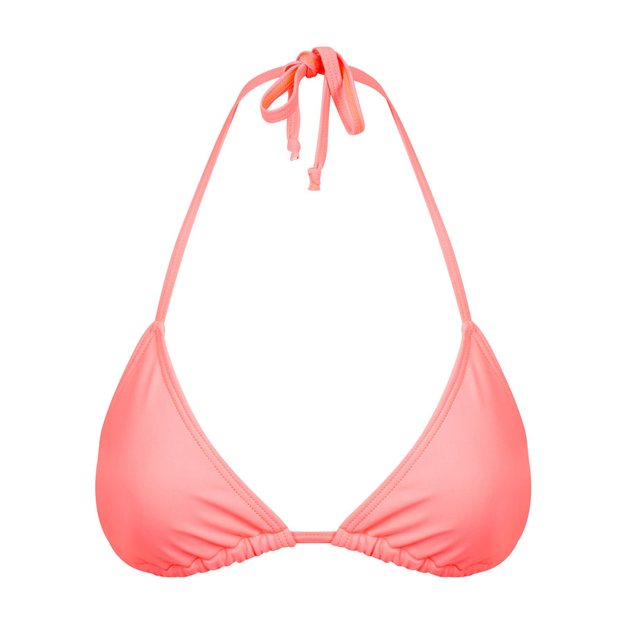 Mia String Top  - Fluorescent Coral