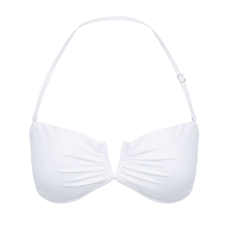 Scarlett Bandeau Top - Fresh White