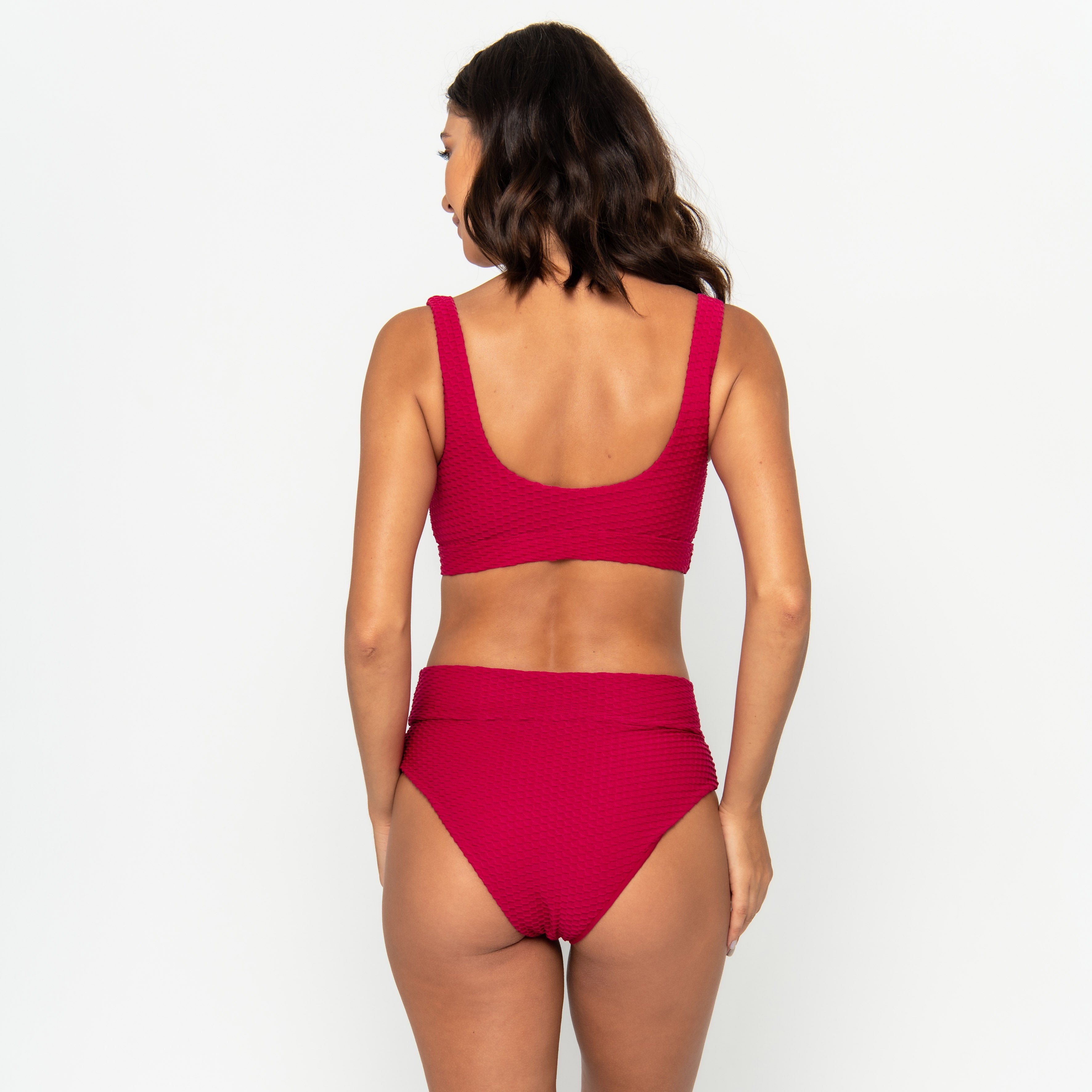 Ginger Bikini Bottom Final Sale - Ruby Waffle