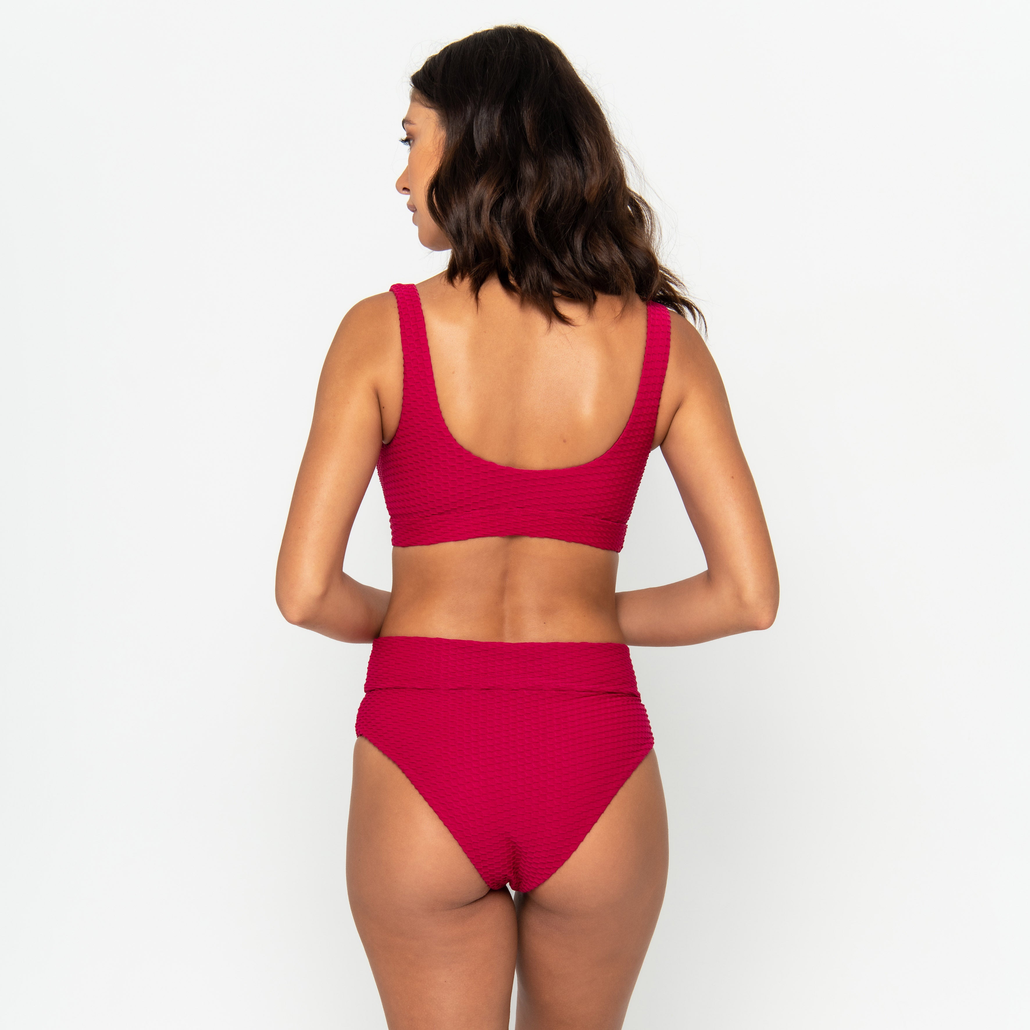 Gia Bikini Top Final Sale - Ruby Waffle