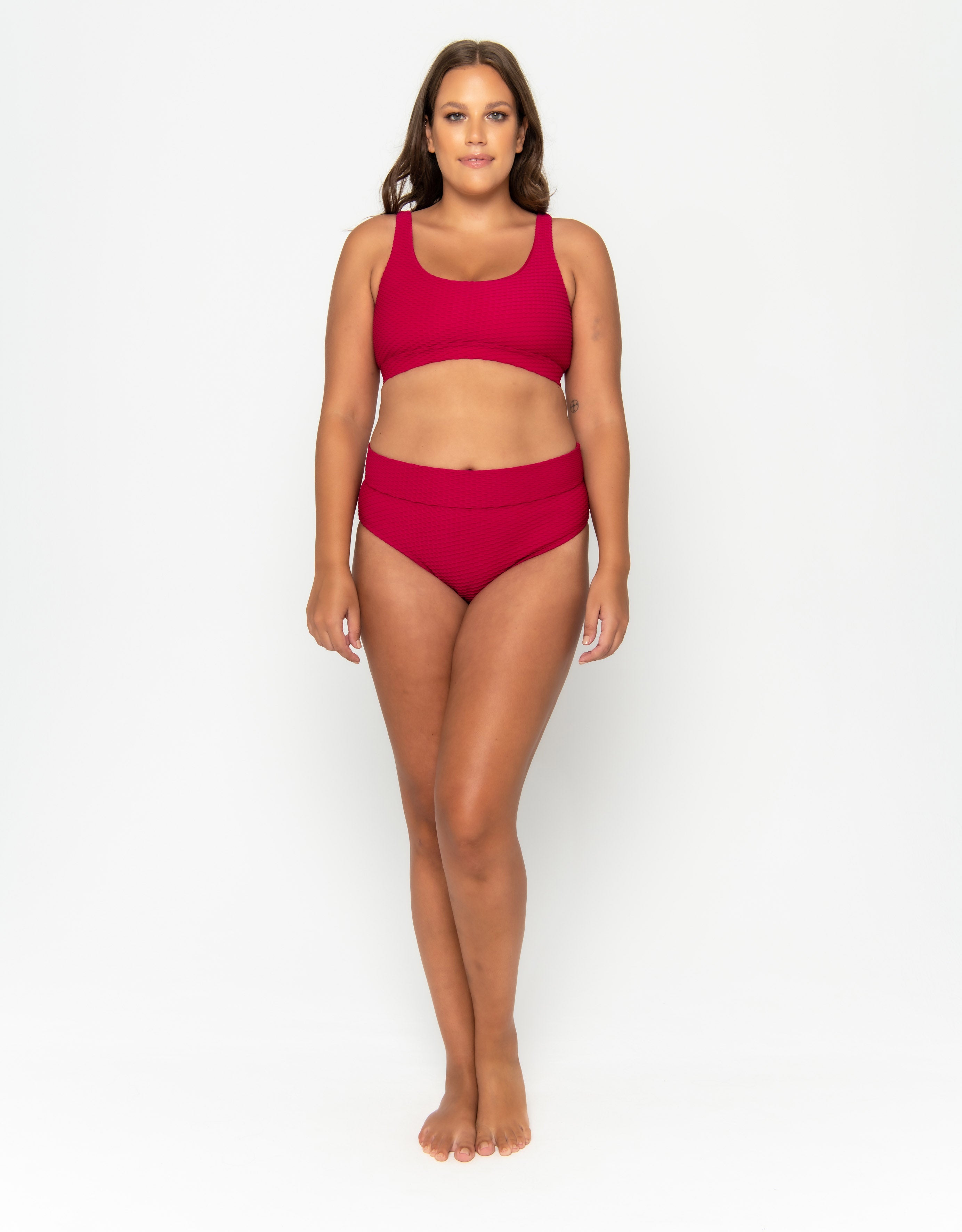 Gia Bikini Top Final Sale - Ruby Waffle