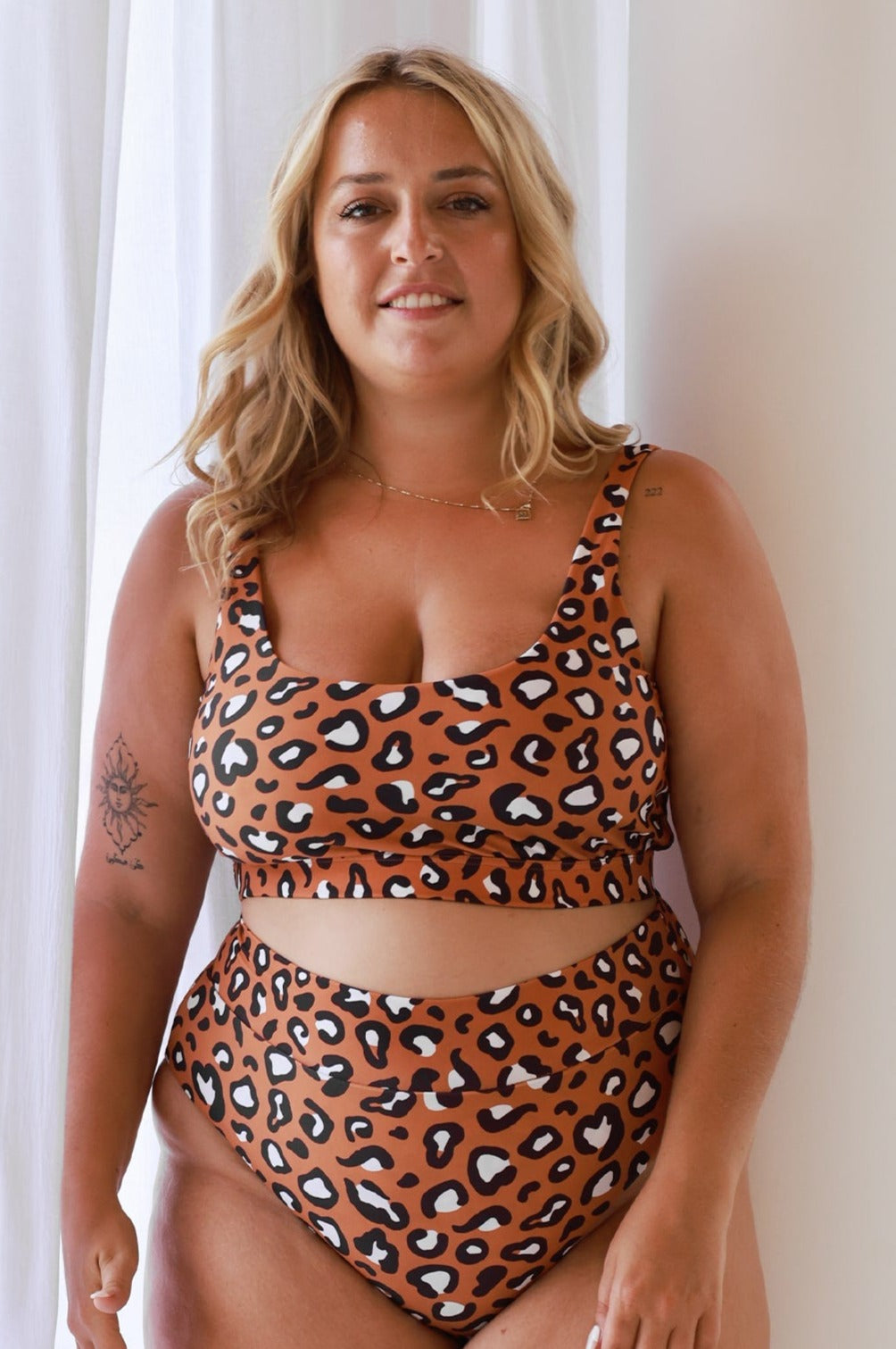 Gia Bikini Top Final Sale - Mocha Leopard