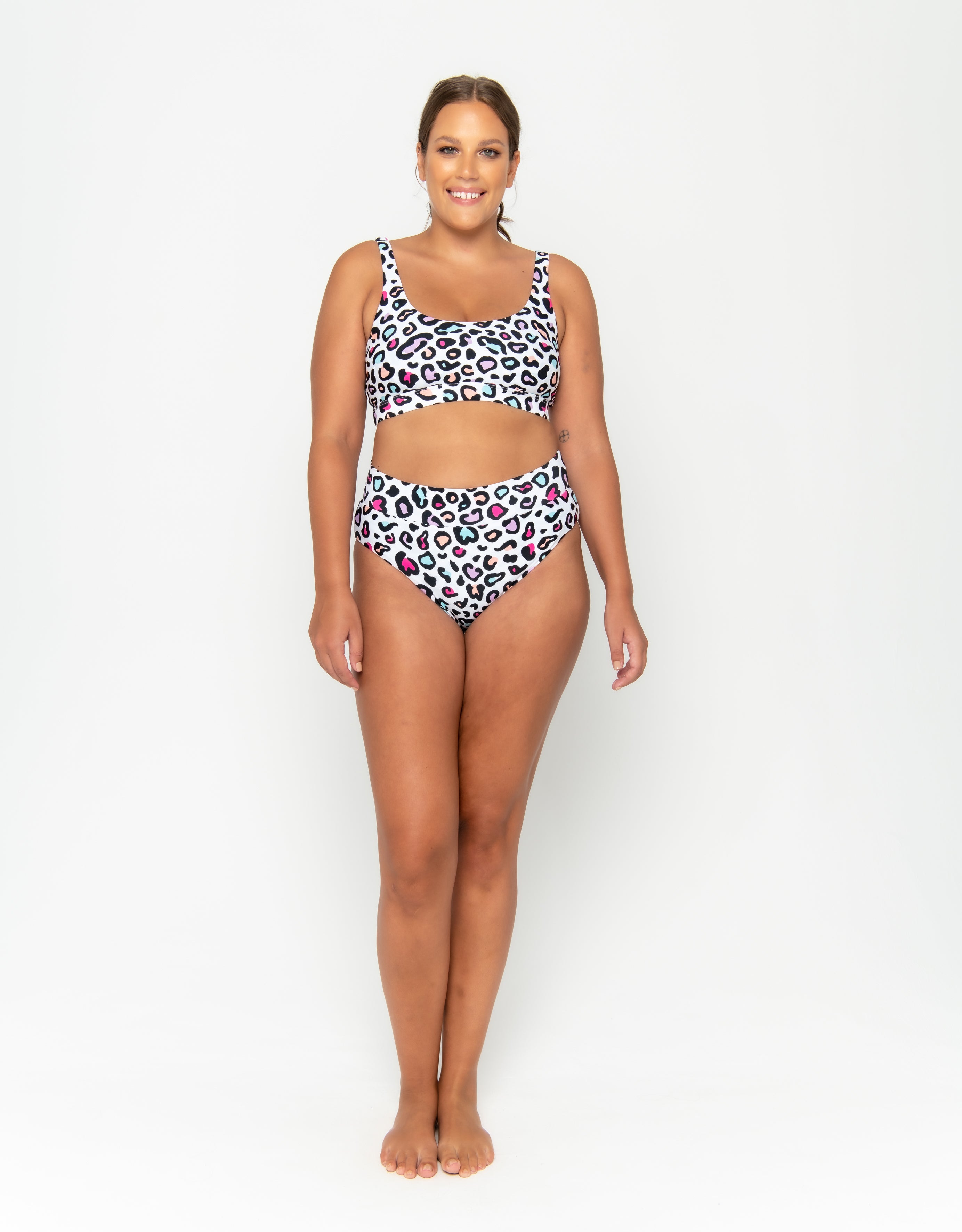 Ginger Bikini Bottom Final Sale - Candy Leopard