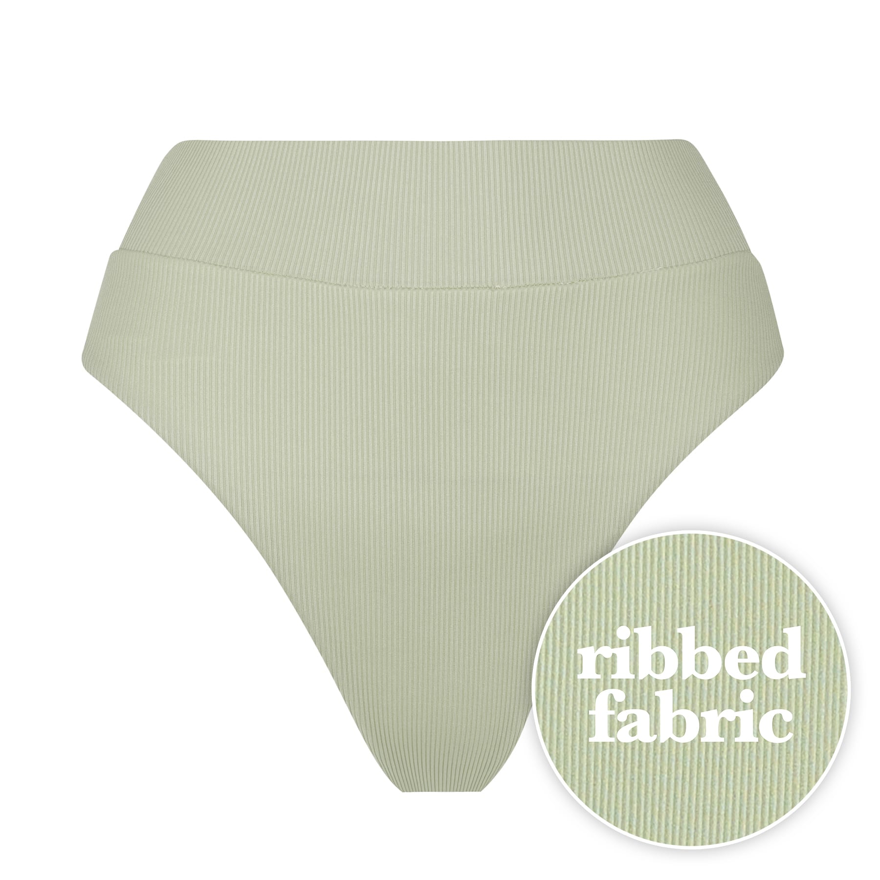 Ginger Bikini Bottom FINAL SALE - Sage Green Ribbed