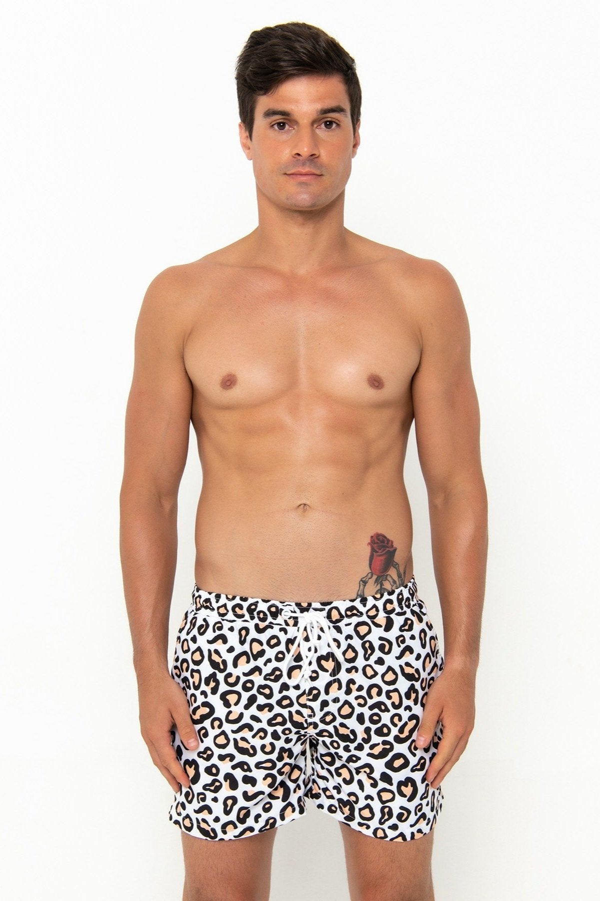 Hank Board Shorts - Safari Leopard