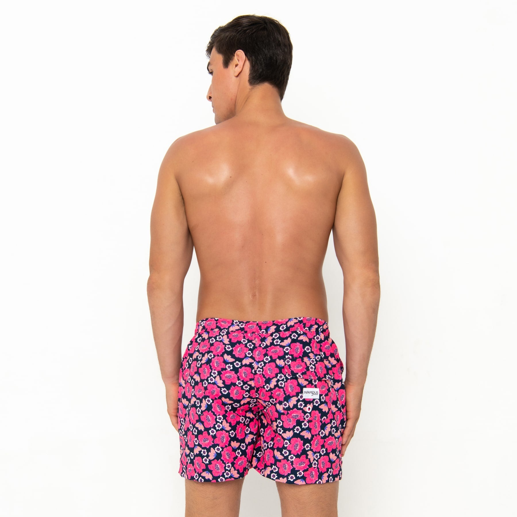 Hank Board Shorts Final Sale - Navy Poppy