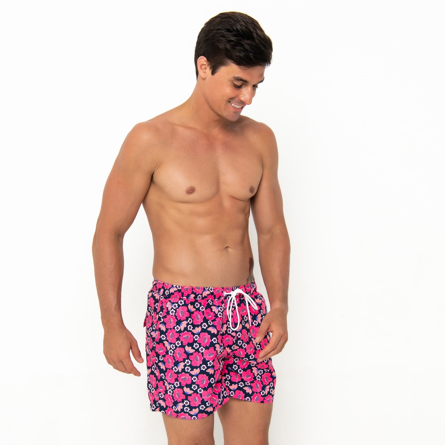 Hank Board Shorts Final Sale - Navy Poppy