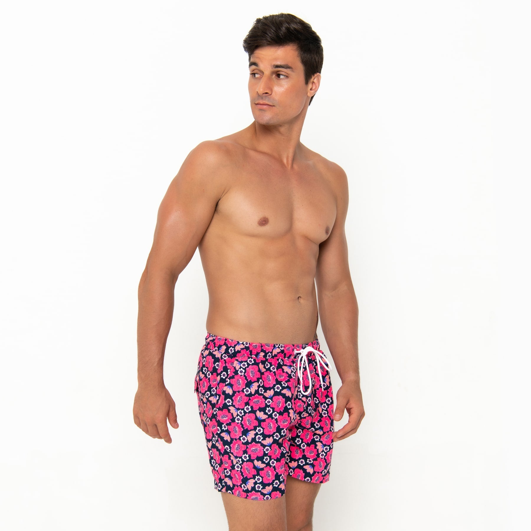 Hank Board Shorts Final Sale - Navy Poppy