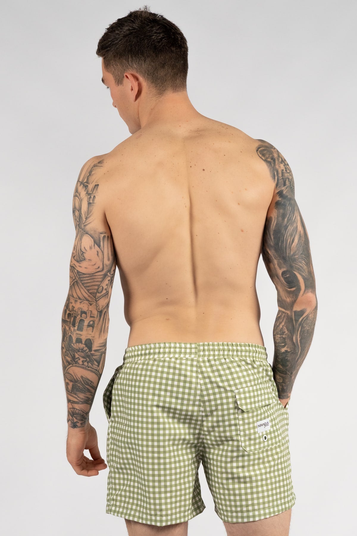 Hank Board Shorts - Alice Green Grass