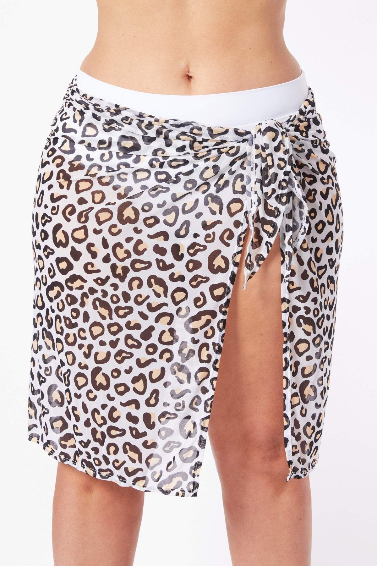 Infamous Swim Sara Sarong in Safari Leopard