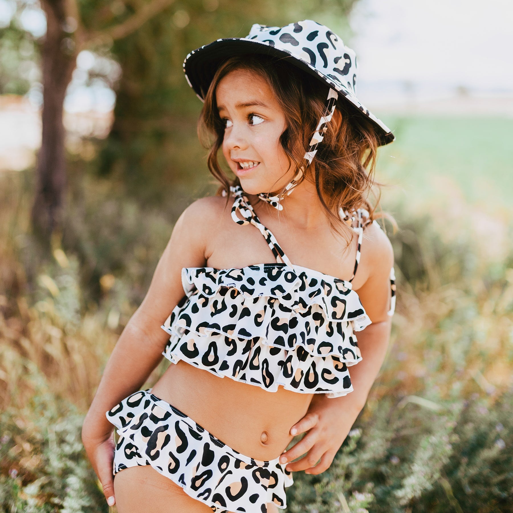 Mini Poppy Bikini Set - Safari Leopard