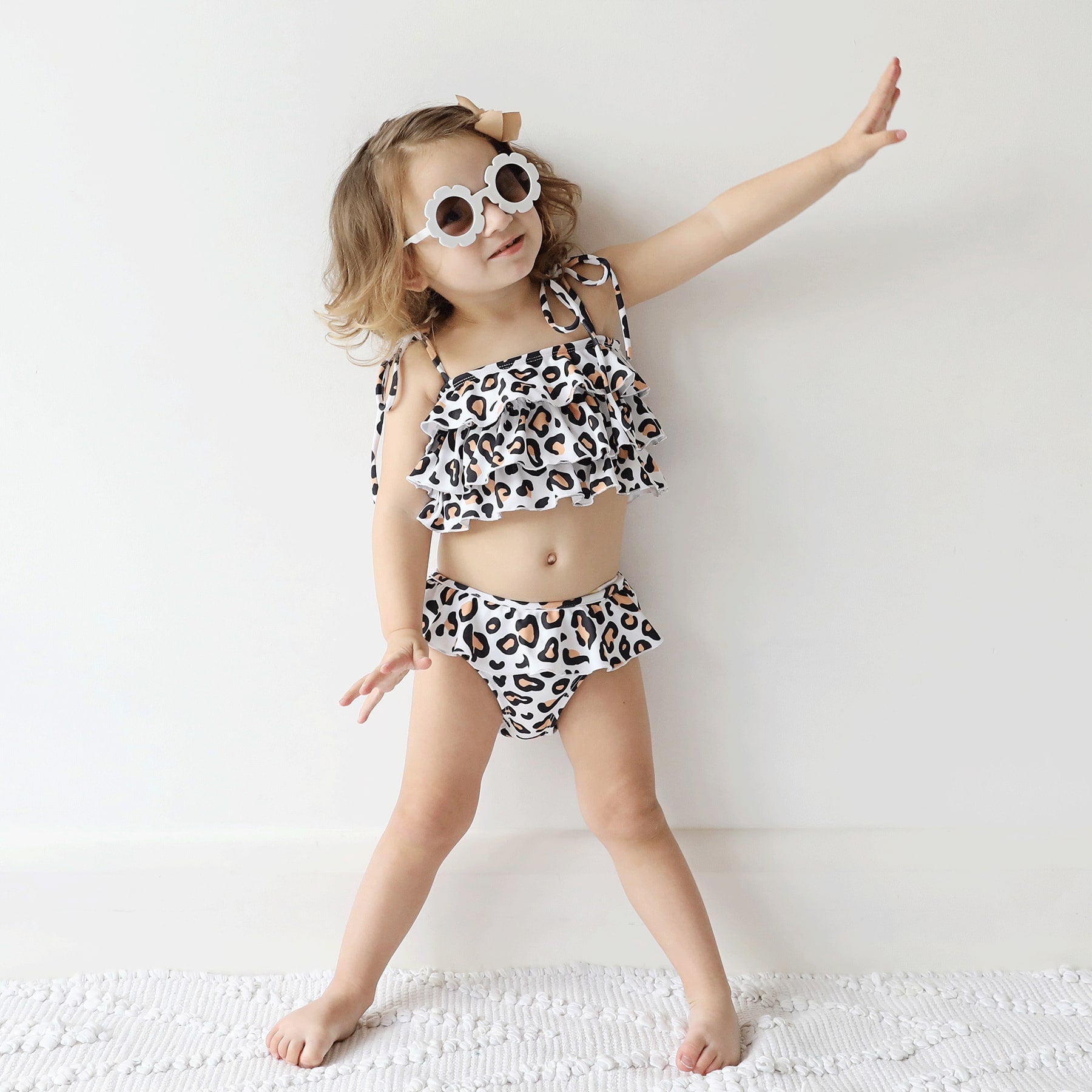 Mini Poppy Bikini Set - Safari Leopard