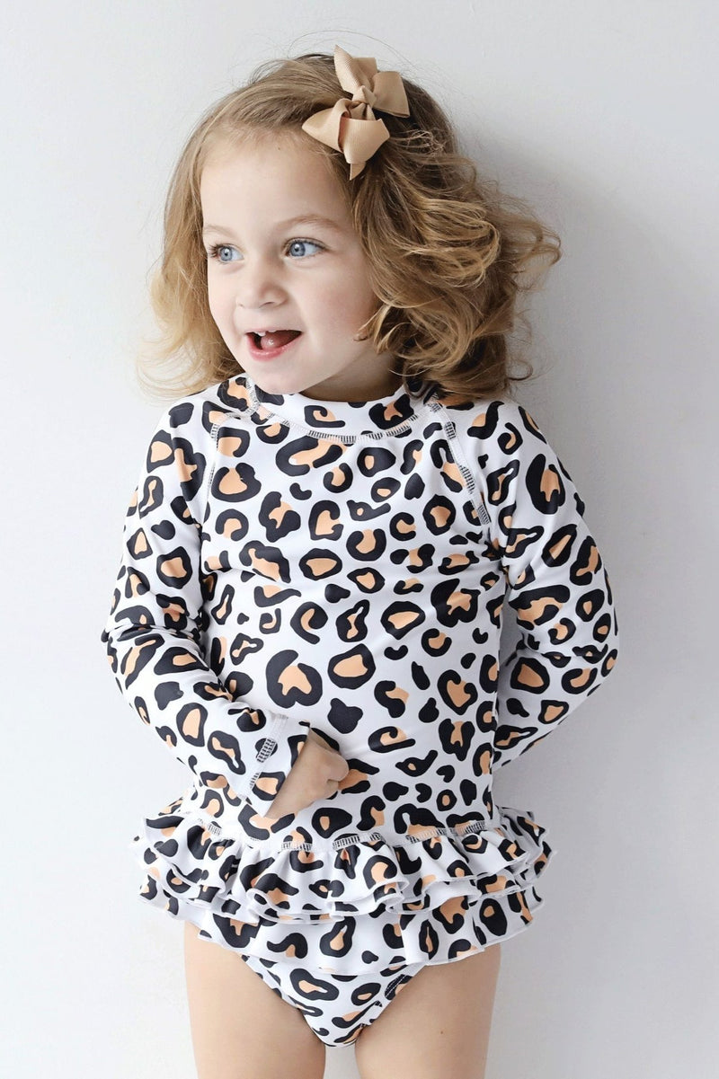 Mini Annie Rashie Set - Safari Leopard