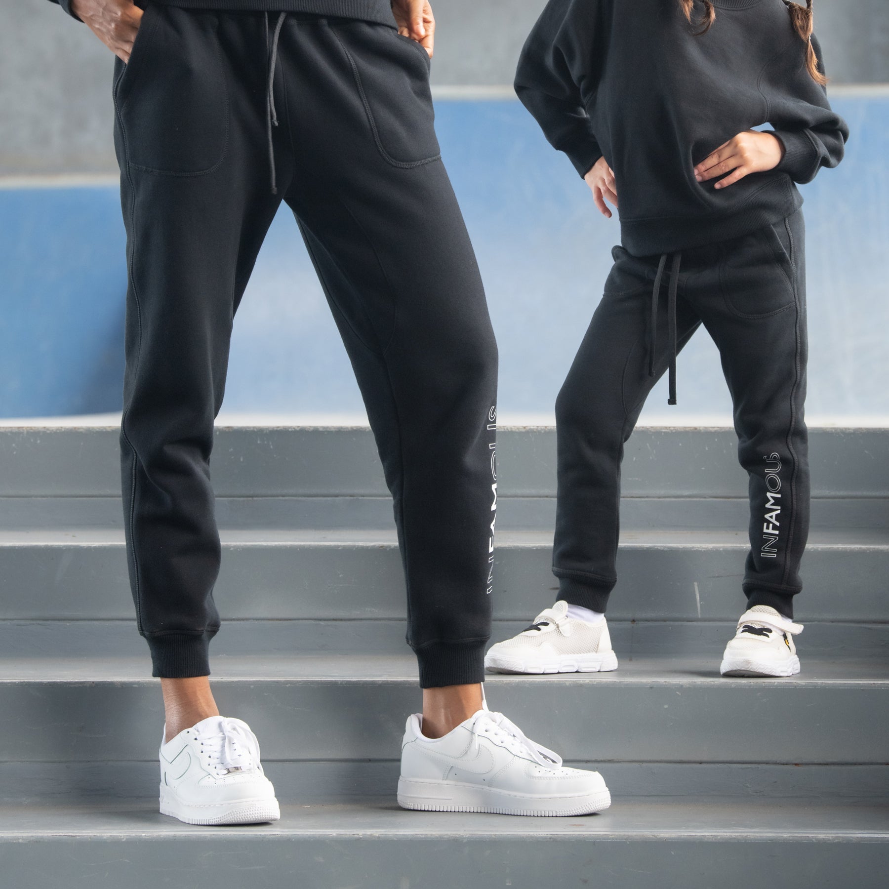 Mini Track Pant Logo Final Sale - Black