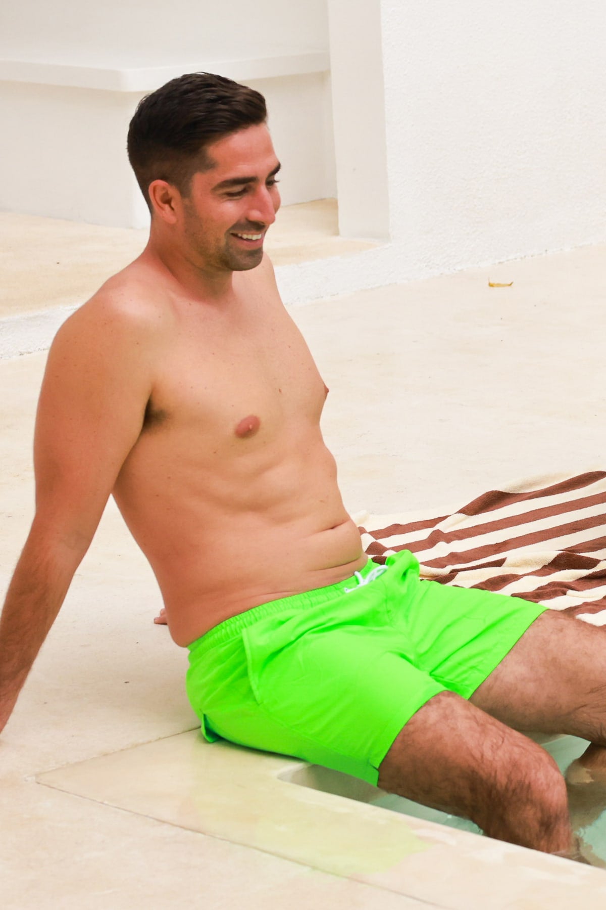 Hank Board Shorts Final Sale - Fluro Lime