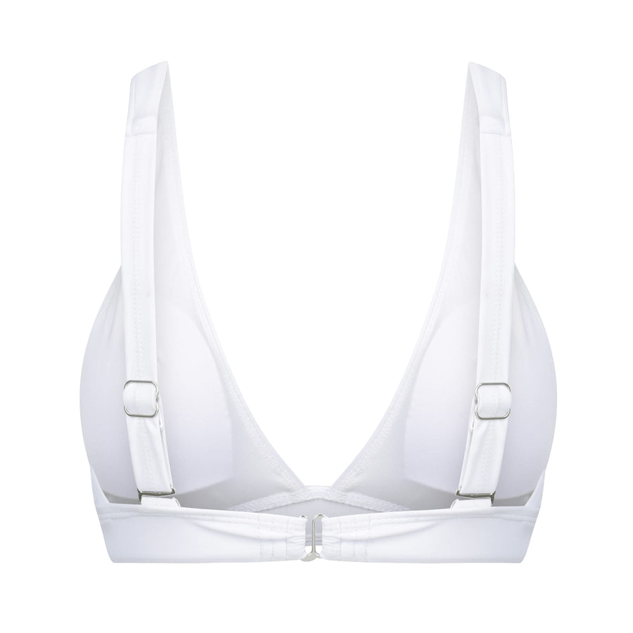 Lola Triangle Top - Fresh White