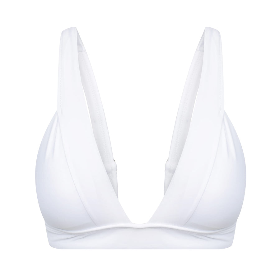Lola Triangle Top - Fresh White