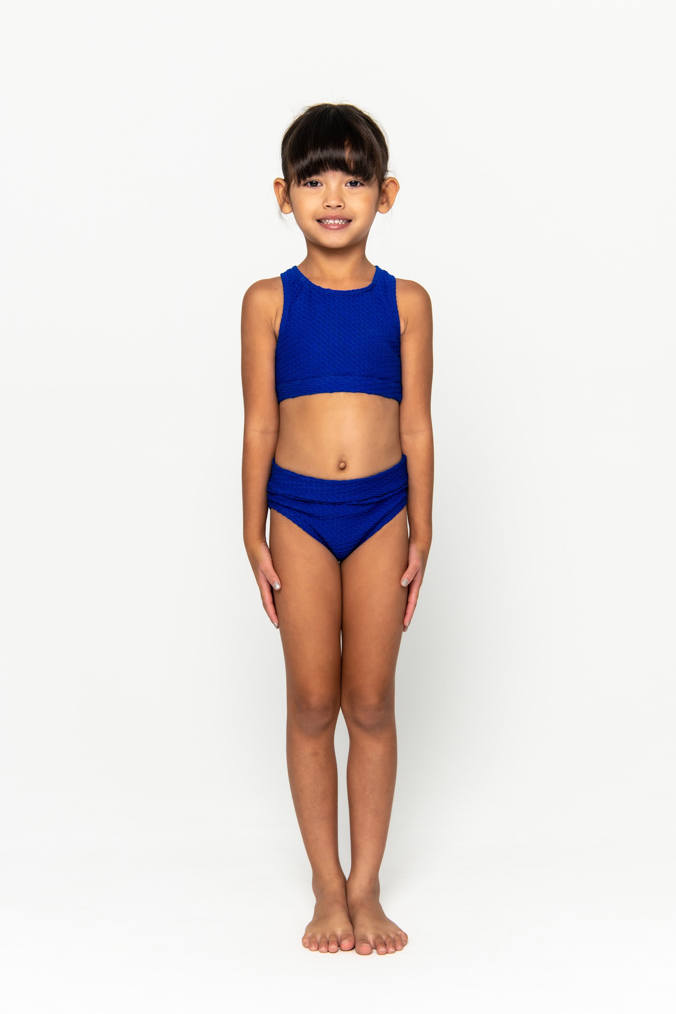 Mini Gia Bikini Set Final Sale - Sapphire Waffle