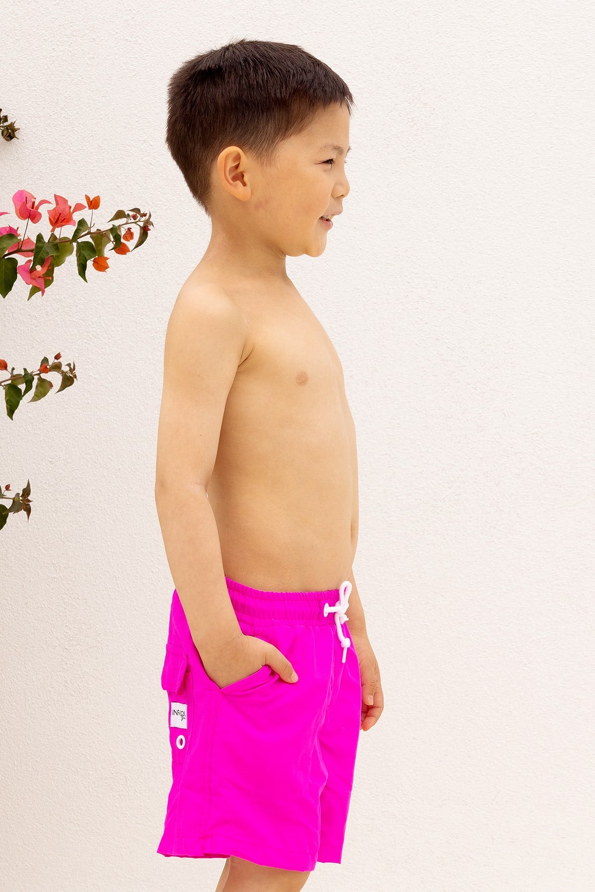 Mini Hank Board Shorts Final Sale - Fluro Magenta