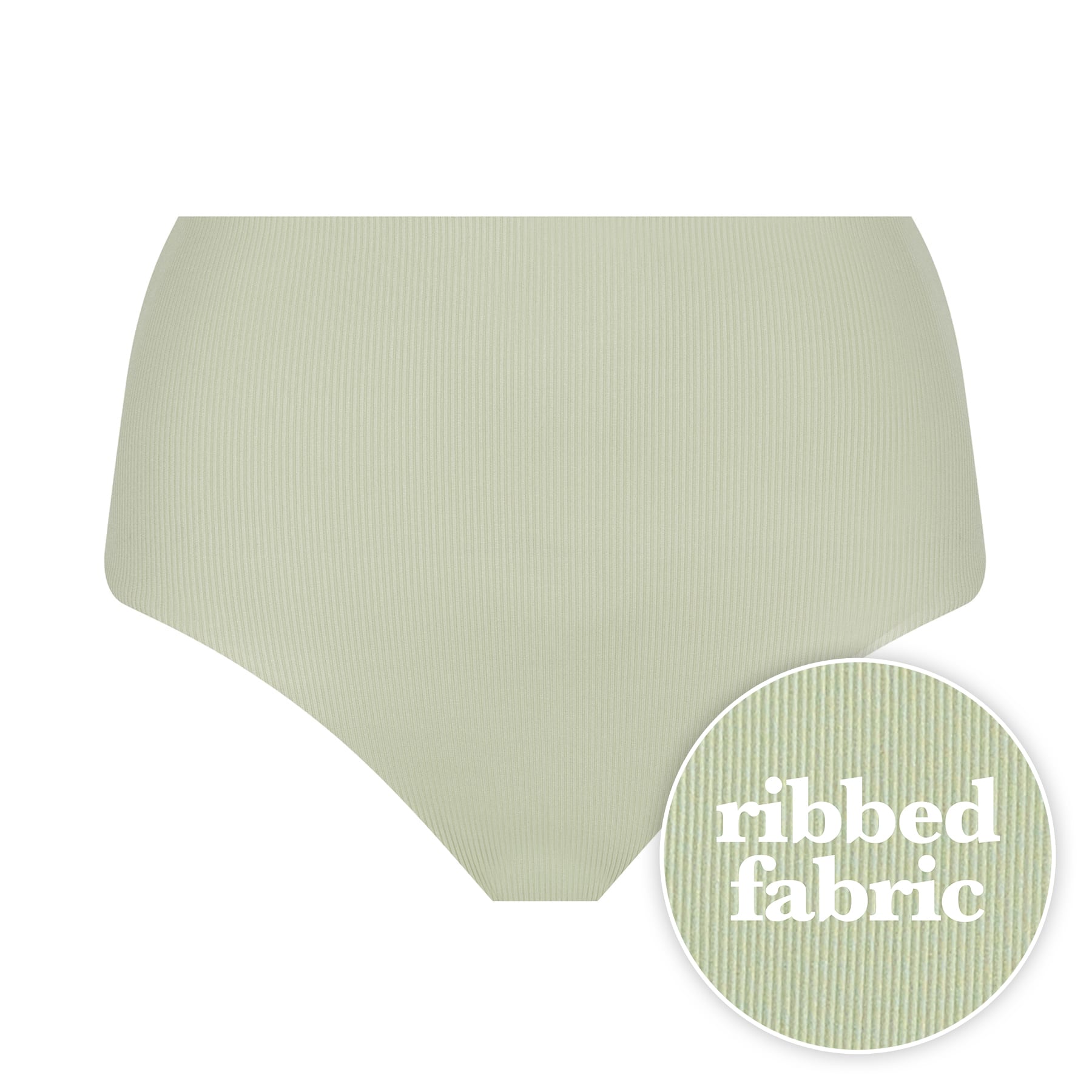 Sadie Bikini Bottom Final Sale- Sage Green Ribbed