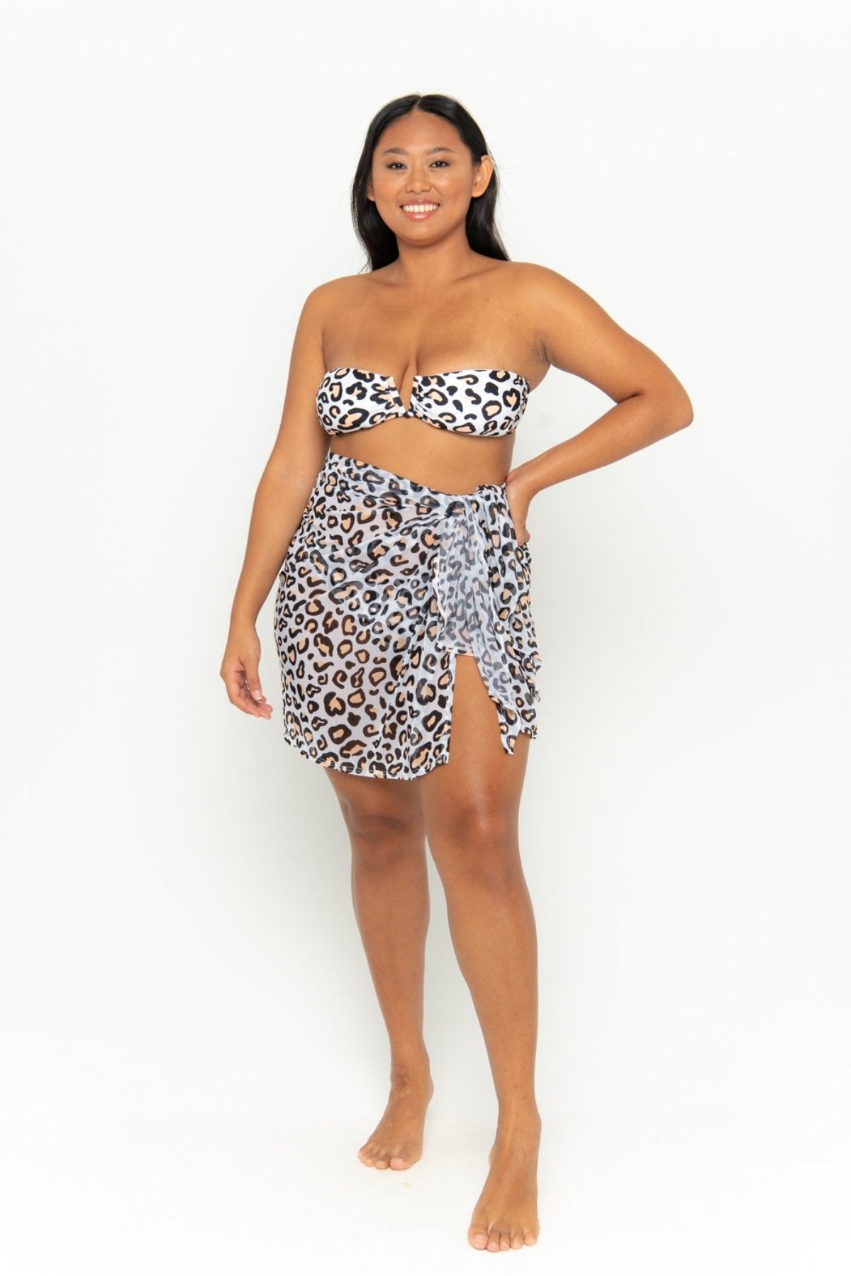 Infamous Swim Sara Sarong in Safari Leopard