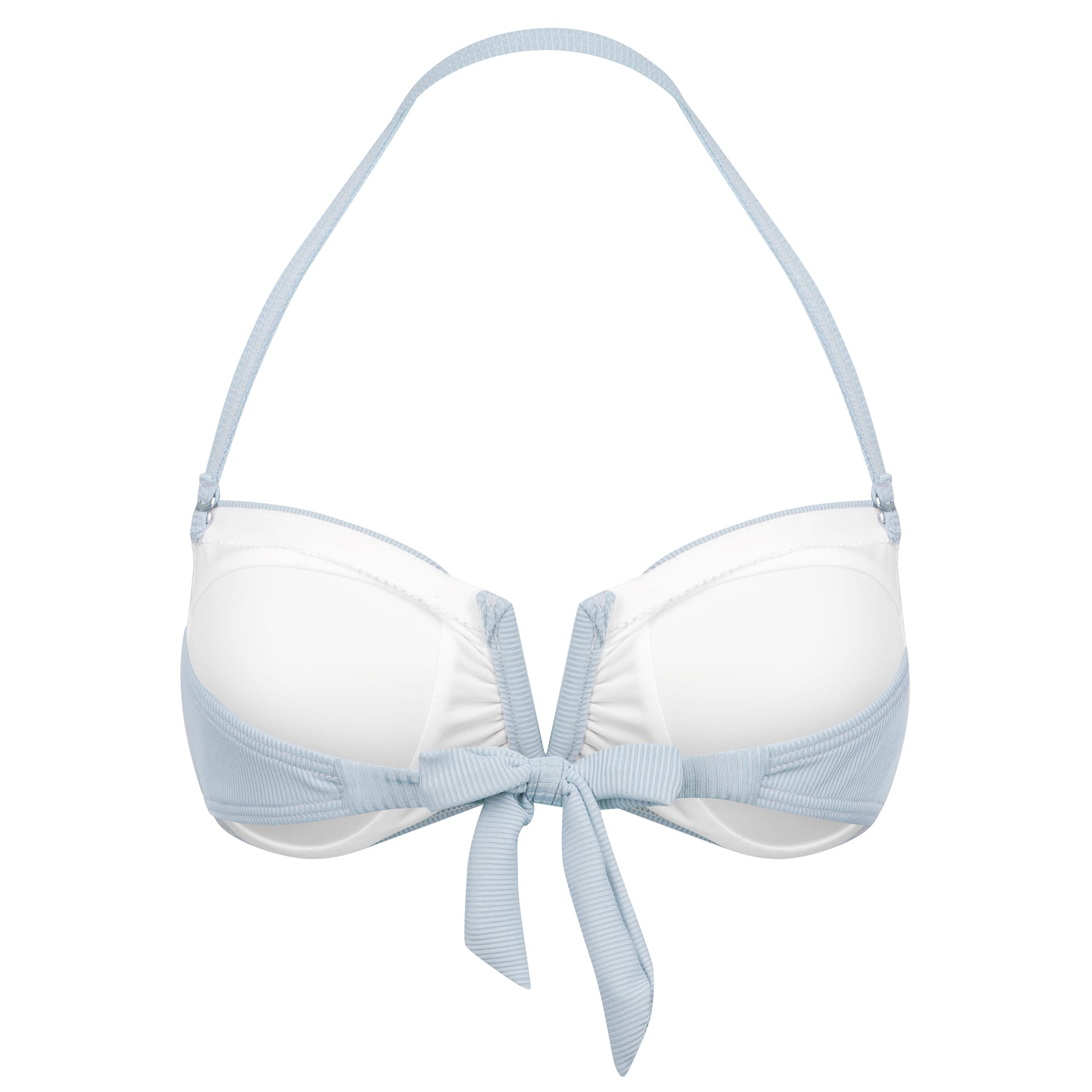 Scarlett Bandeau Top Final Sale - Baby Blue Ribbed