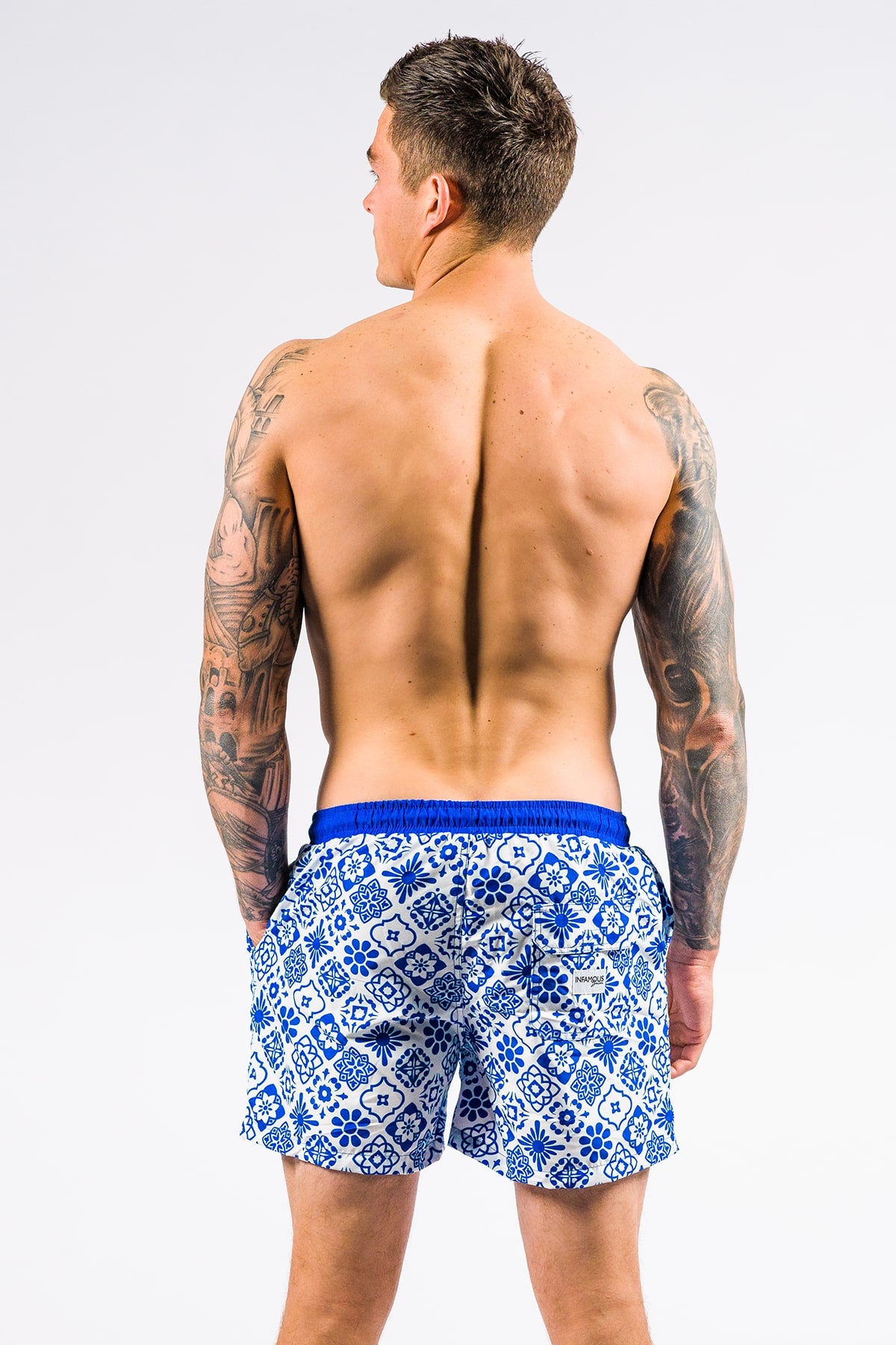 Hank Board Shorts Final Sale - Aegean White