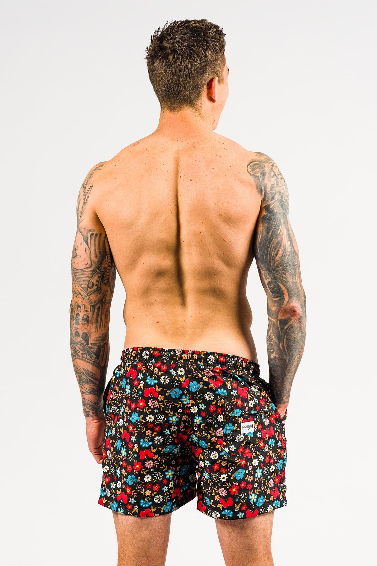 Hank Board Shorts Final Sale - Daisy Chain Choc