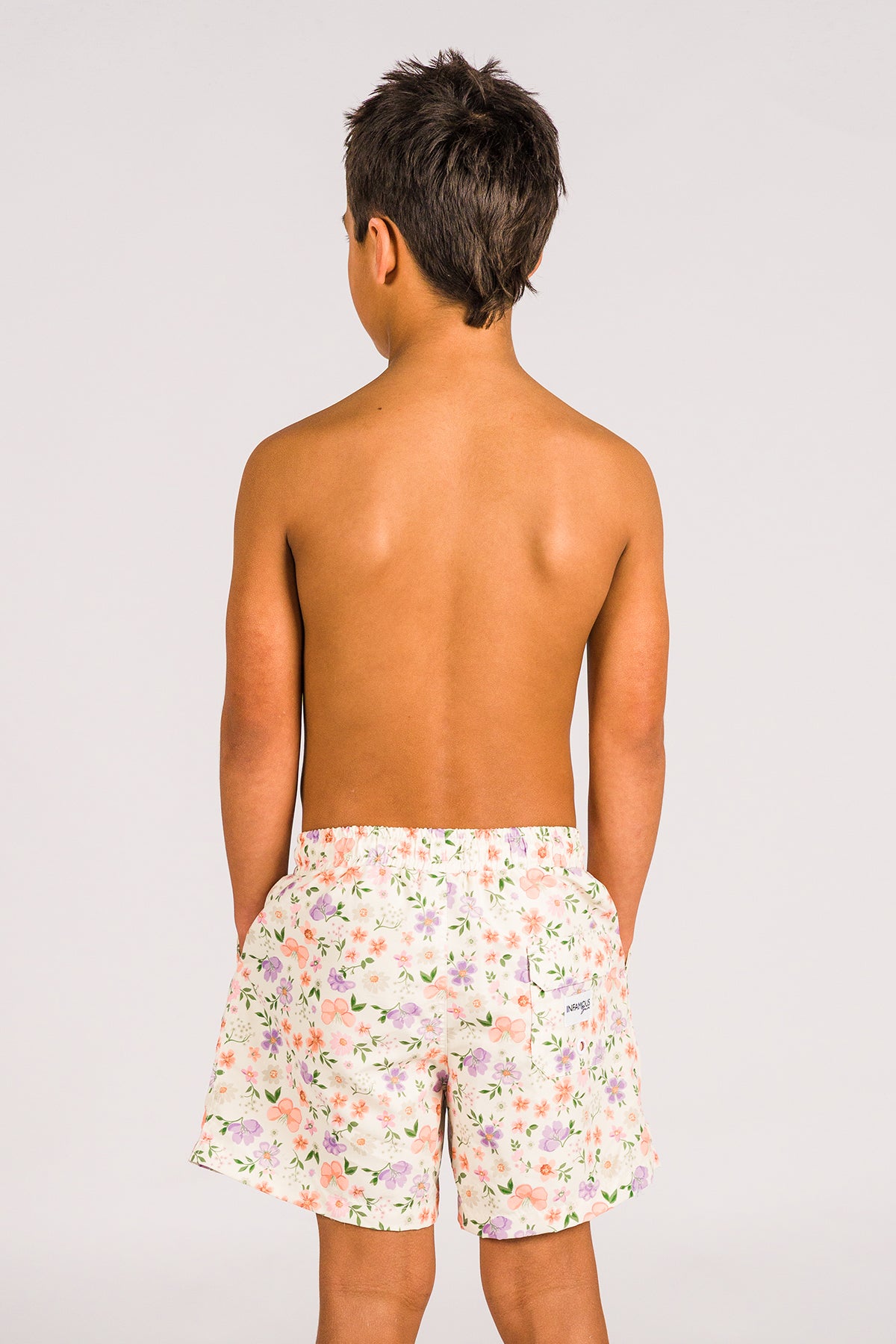 Mini Hank Board Shorts Final Sale - Daisy Chain Cream