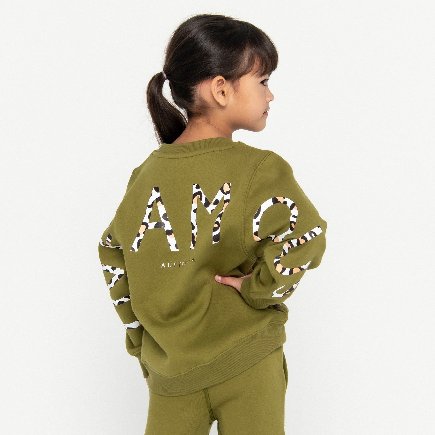 Mini Signature Sweatshirt Final Sale - Olive Martini