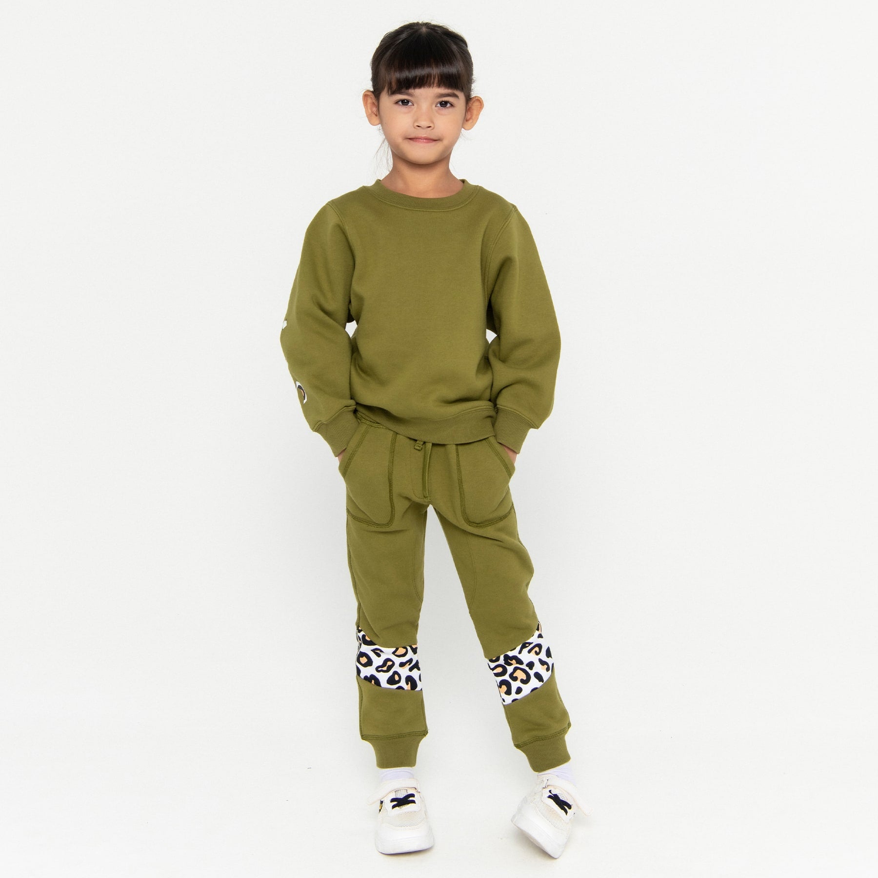 Mini Signature Sweatshirt Final Sale - Olive Martini