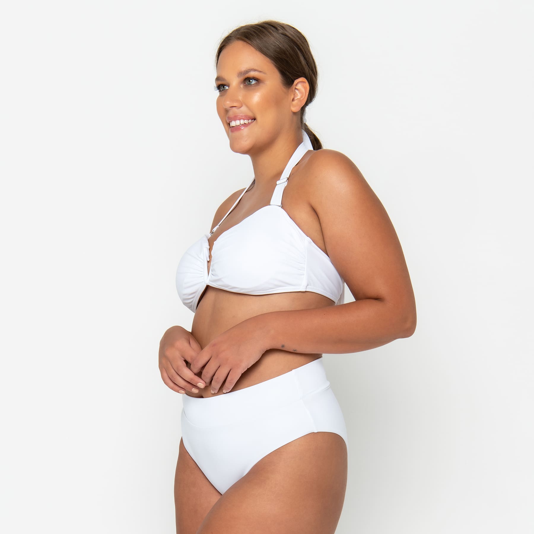 Scarlett Bandeau Top - Fresh White