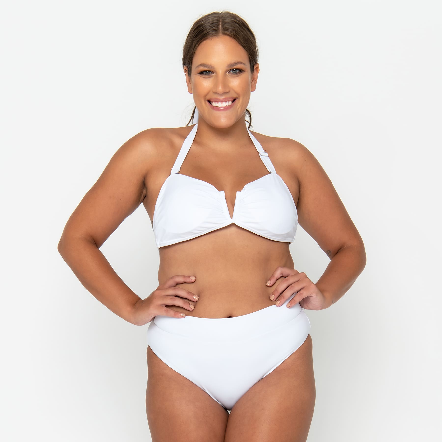 Scarlett Bandeau Top - Fresh White