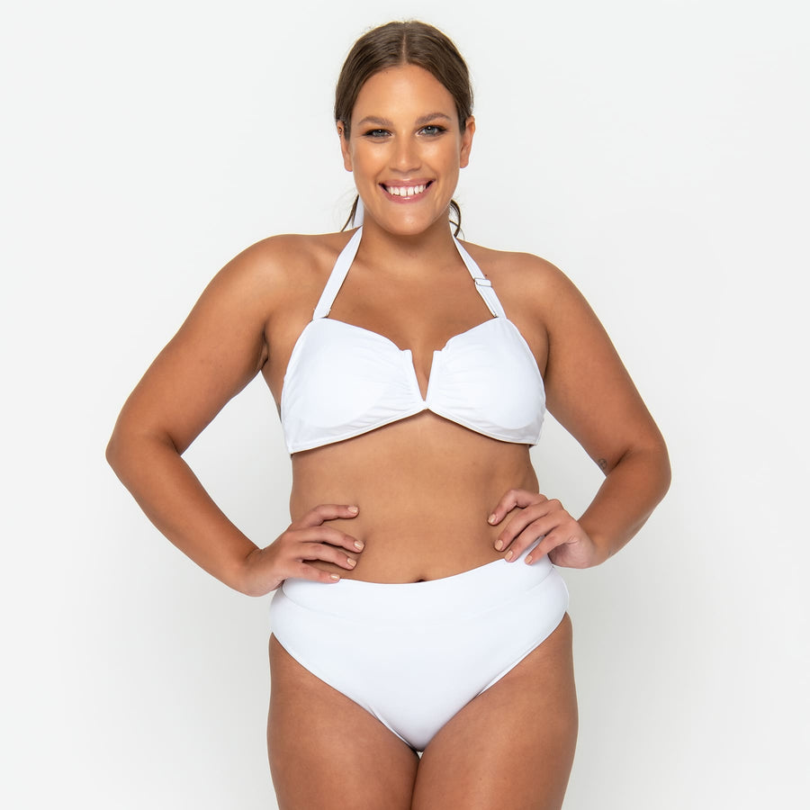 Scarlett Bandeau Top - Fresh White