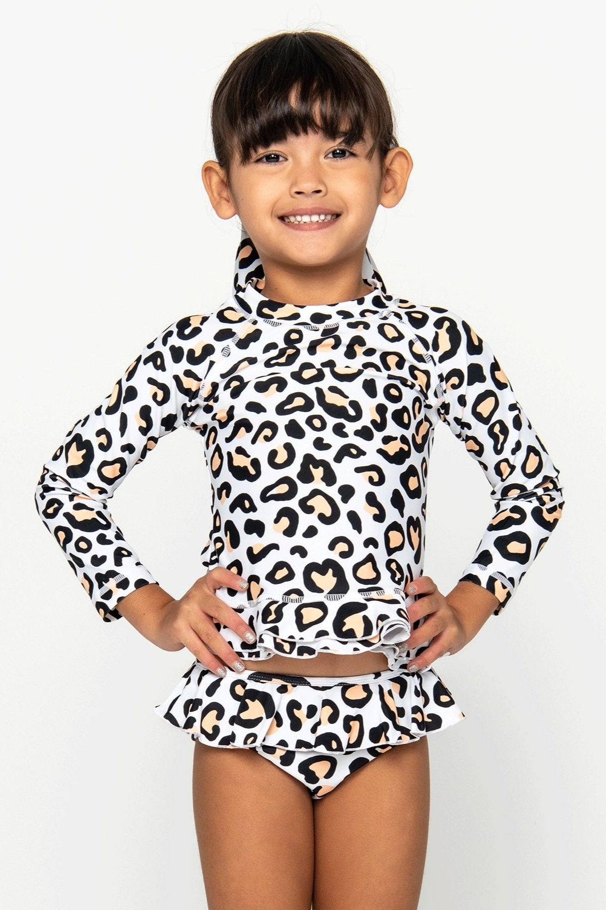 Infamous Swim Mini Annie Rashie in Safari Leopard