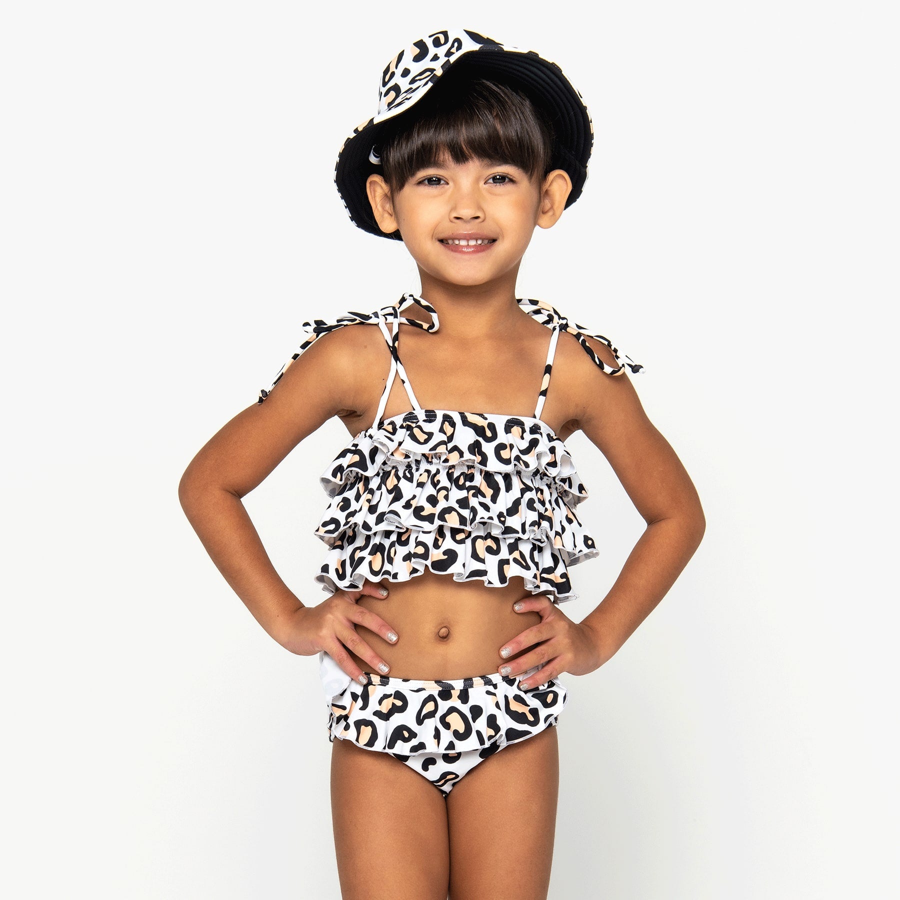 Mini Poppy Bikini Set - Safari Leopard